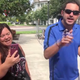 Lead protesters of an anti-mask rally in Windermere, Florida, identified as Tara Hill and Chris Nelson